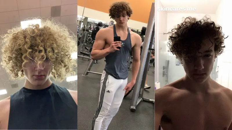 ZyzzReincarnate documenting gym progress, hair growth and skincare as part of his softmaxxing routine