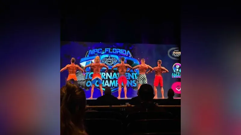 ZyzzReincarnate in men's physique lineup at NPC Florida Tournament of Champions 2023