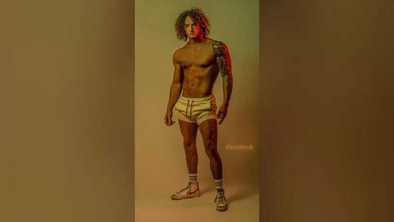 ZyzzReincarnate professional physique photo showcasing final looksmaxxing transformation results