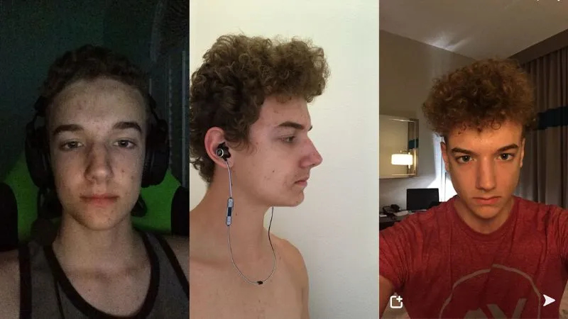 ZyzzReincarnate teenage photos before starting his looksmaxxing journey